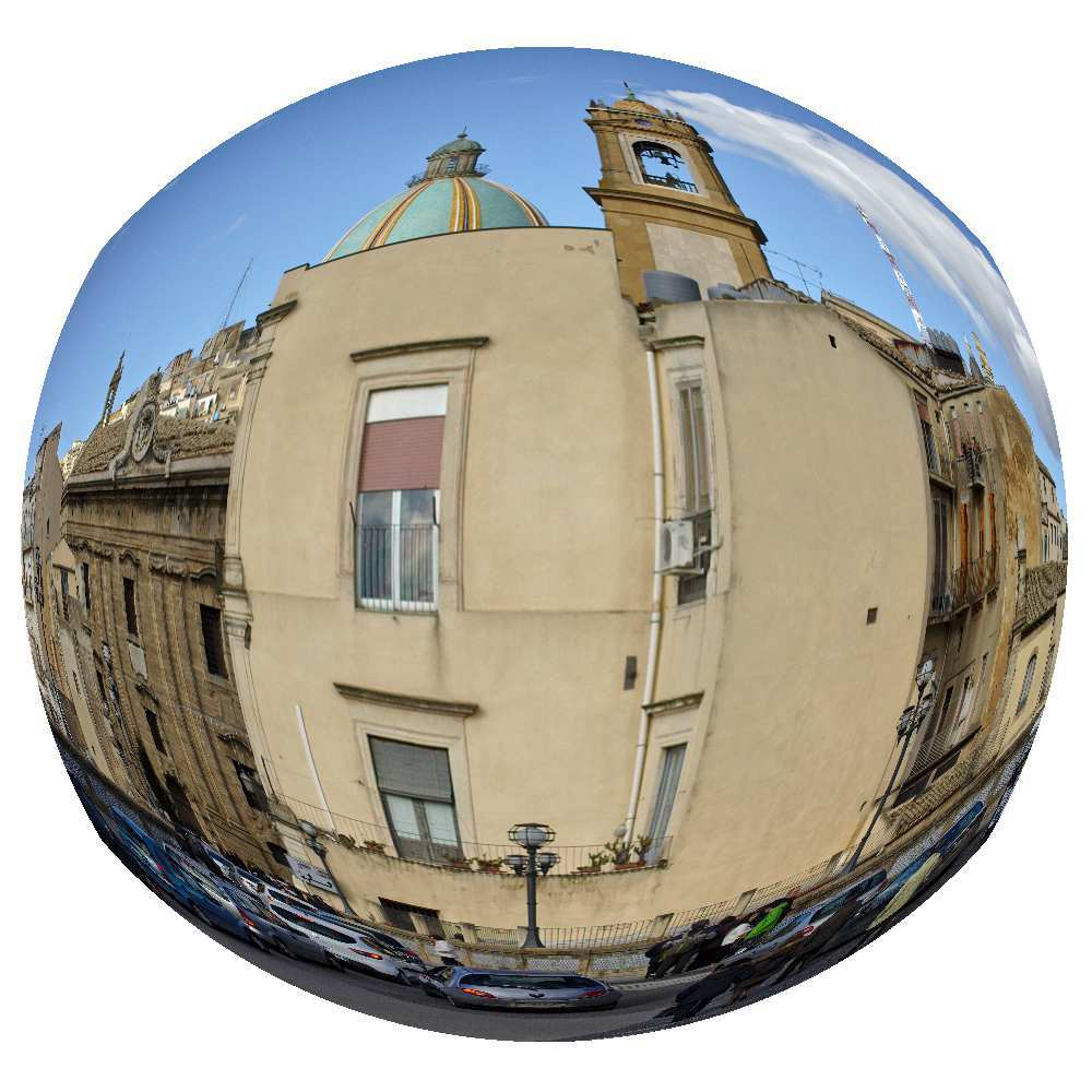 Distortion Adaptive Sobel Filters for the Gradient Estimation of Wide Angle Images