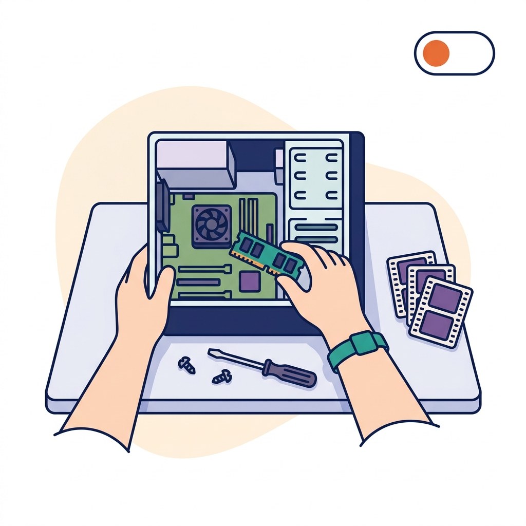 Scenario di manutenzione in laboratorio e raccolta di un dataset video in prima persona